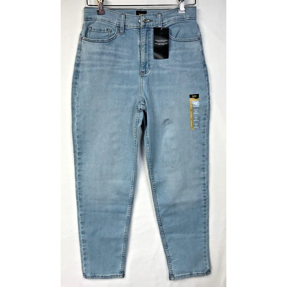 Lee High Rise Mom Jeans Legendary Style Faded Blue Women's Size 10 Medium EUC